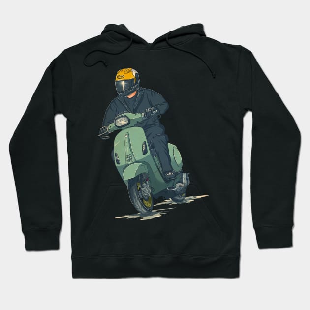 ScooterBoy 2 Hoodie by LadyBikers